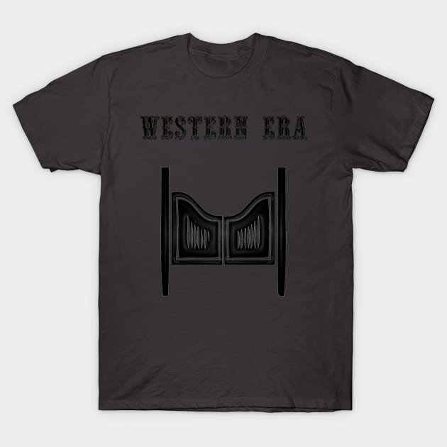 Western Era - Batwing Saloon Doors T-Shirt by The Black Panther